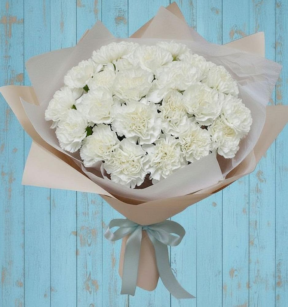 Букет цветов из: Гвоздики в Парусном