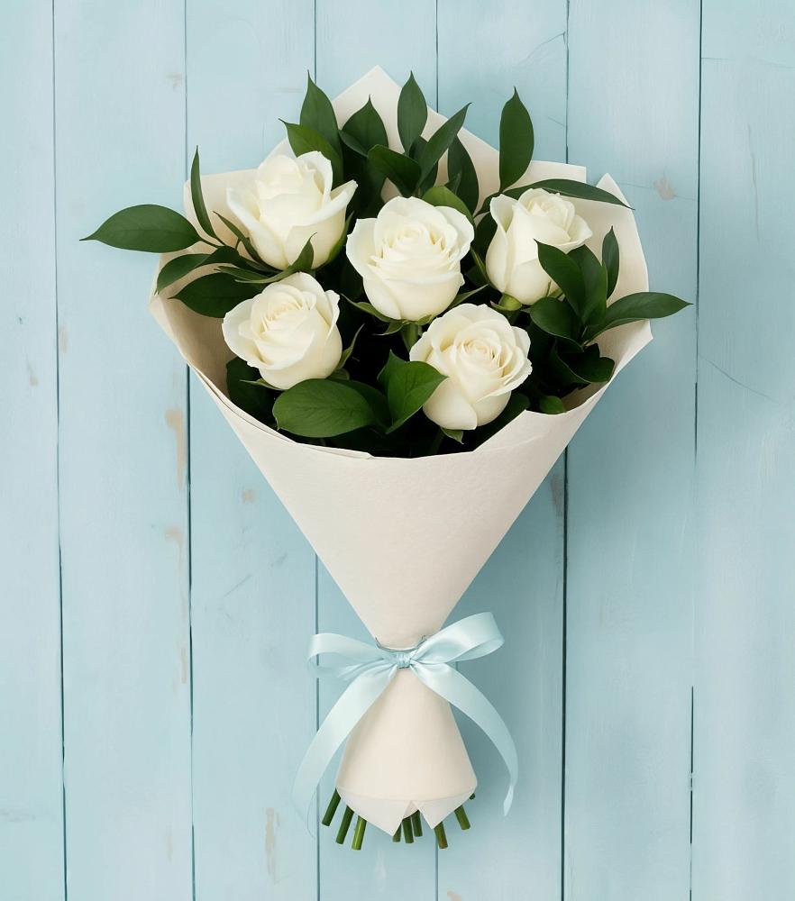 Букет цветов из: Розы в Парусном