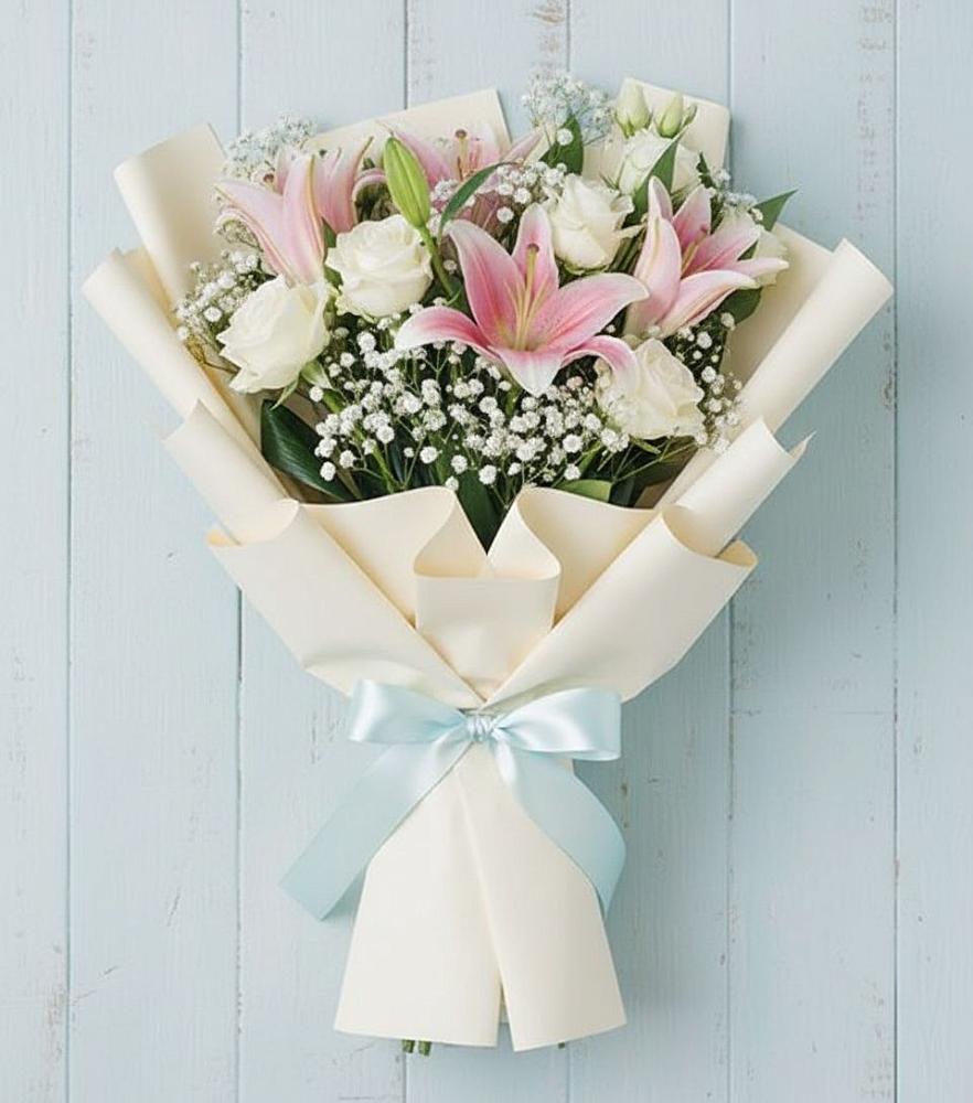 Букет цветов из: Лилии в Парусном