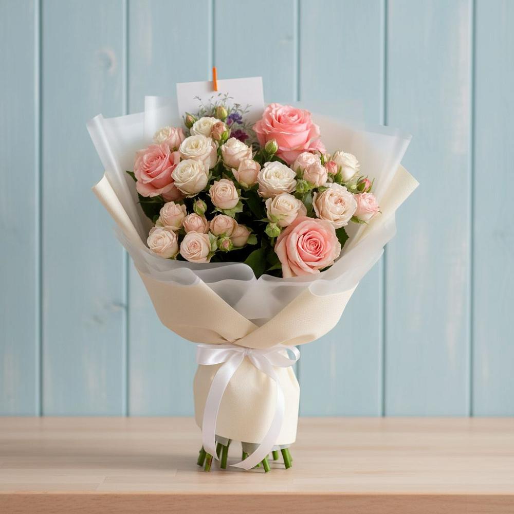 Букет цветов из: Розы в Парусном