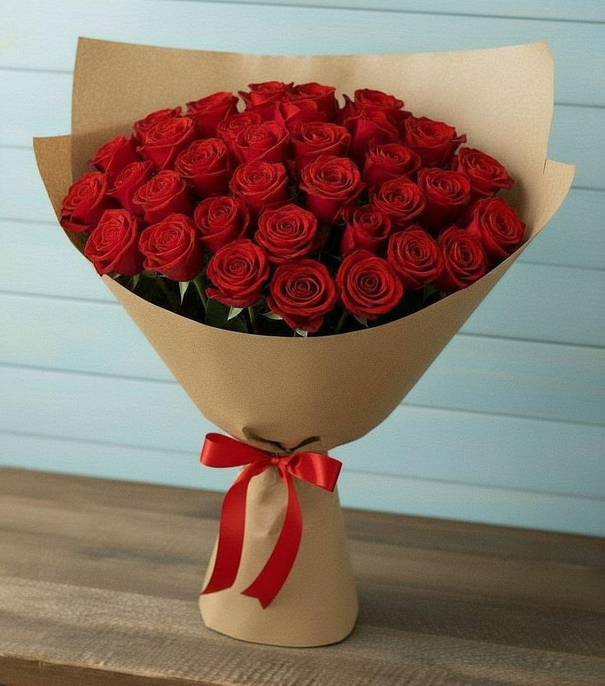 Букет Красные розы Милано в Парусном