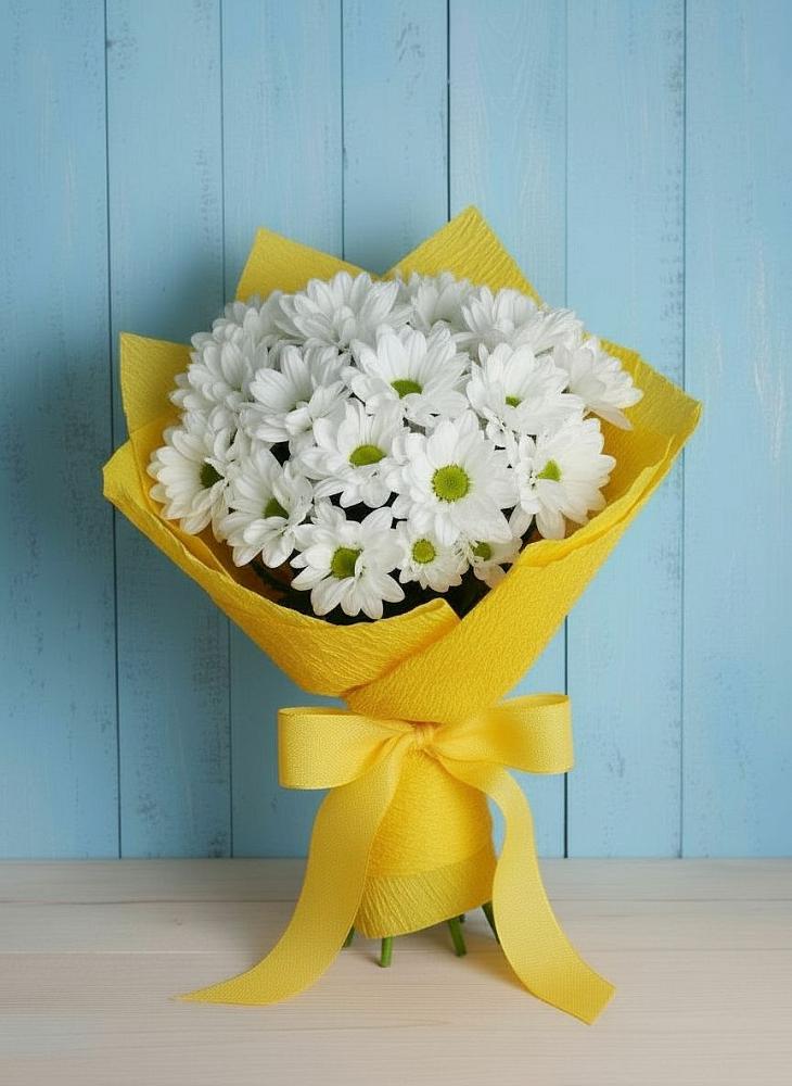 Букет цветов из: Хризантемы в Парусном