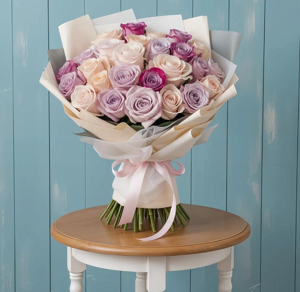 Букет цветов из: Розы в Парусном