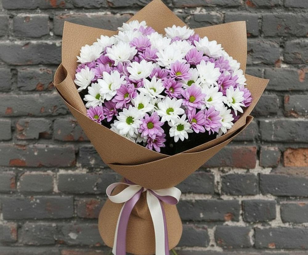 Букет цветов из: Хризантемы в Парусном