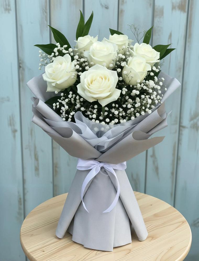 Букет цветов из: Розы в Парусном