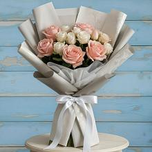 Букет цветов из:  Розы #REPLACE_PRED# Парусном