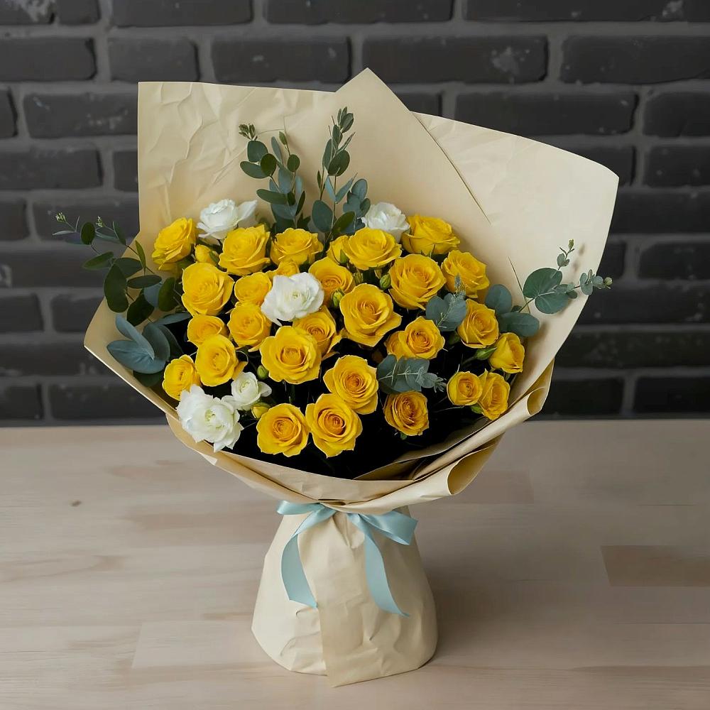 Букет цветов из: Розы в Парусном