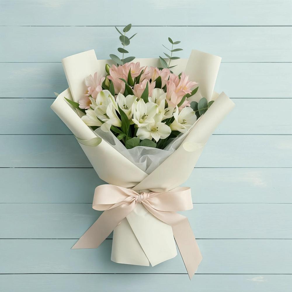 Букет цветов из: Альстромерии в Парусном