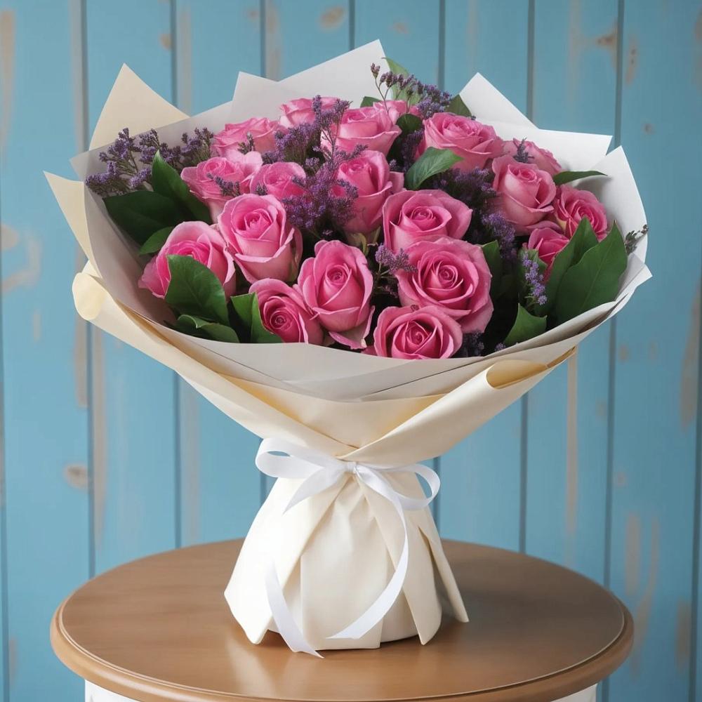 Букет цветов из: Розы в Парусном